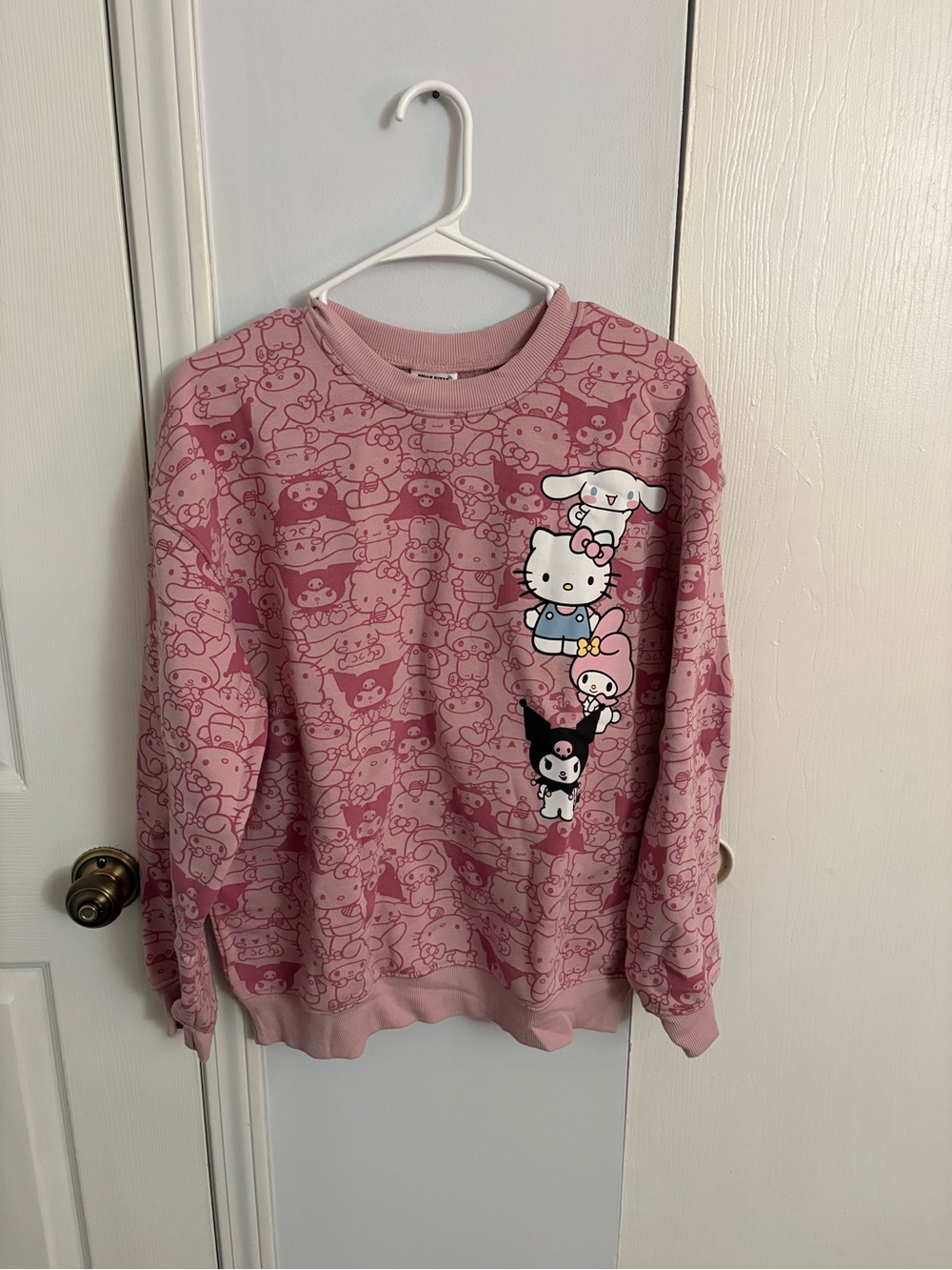 Pink Hello Kitty Graphic Crewneck Sweater